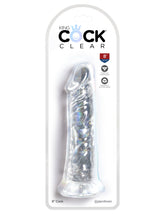 King Cock Clear 8 Inch Realistic Dildo for Adult Pleasure Clear DONGS